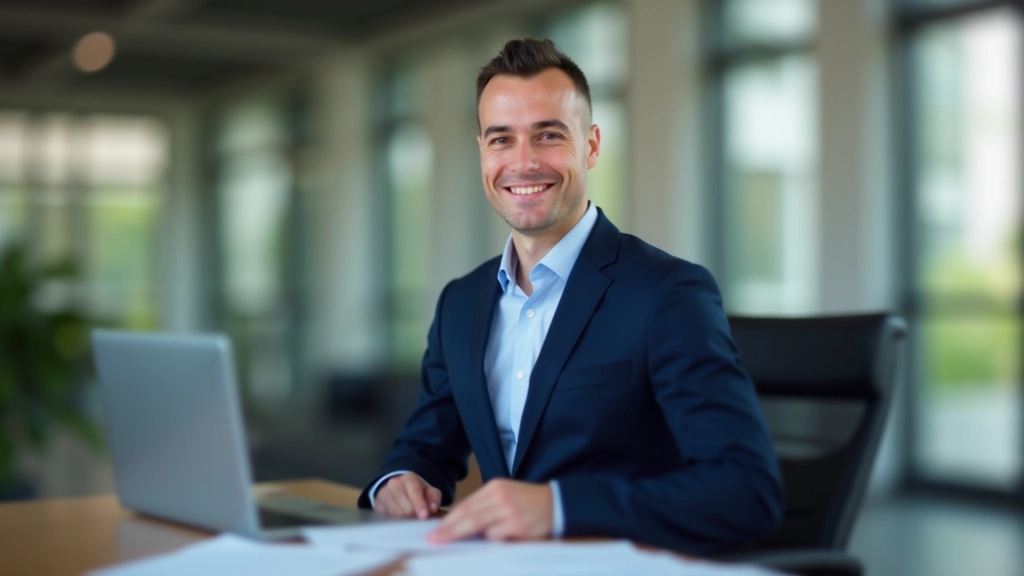 Professional financial advisor explaining tax concepts at desk with documents